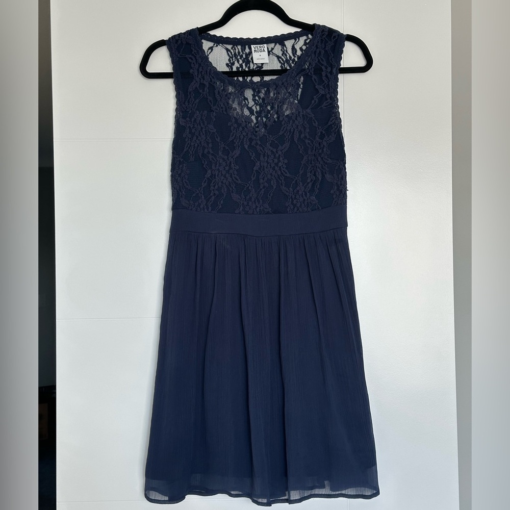 Vero Moda Navy Lace Dress